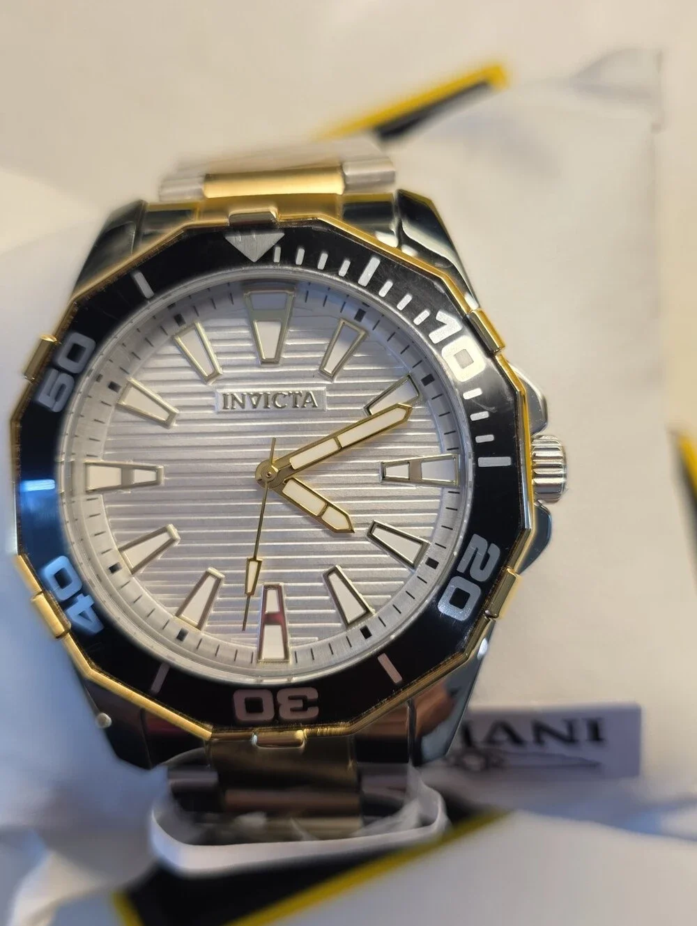 327.  Invicta Pro Diver Men's Watch 46mm, Gold, Steel (69237)